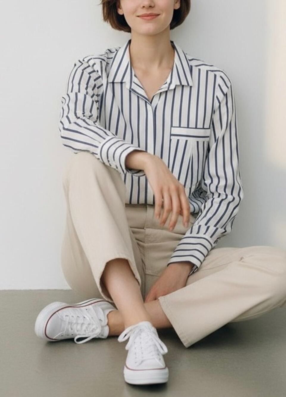AYR Limited Edition Cotton/Tencel The Deep End Striped Shirt size L $295